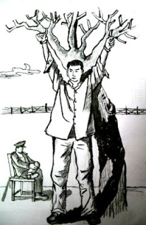 示意图：中共迫害法轮功学员的种种酷刑